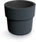 Tymar Vaso da fiori con inserto, vaso da fiori in plastica, fioriera, vaso per piante grande(DBMIR Antracite,ø 30 cm)