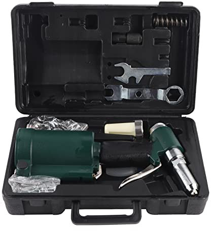 Remachadora neumática, pistola hidráulica de aire, herramienta de remache neumática, pistola de remache hidráulica de aire industrial, juego de remachadora neumática de 2,4 a 4,8 mm para muchas