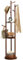 MYOYAY Drehbarer Garderobenständer aus Holz mit 9 Haken/3 Ablagen Kleiderständer, Jackenständer Freistehender Garderobe, coat rack stand, in Baumform für Kleidung, Tasche, Wohnzimmer, Büro