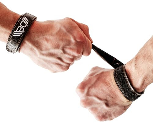 WARM BODY COLD MIND Premium Leder Wrist Wraps für Olympisches Gewichtheben, Handgelenkstütze, Fitness, Weightlifting, Powerlifting, Handgelenkbandage für Krafttraining Crossfit (Braun, M)