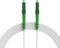 nexinex - 40m weißes Glasfaserkabel LC/APC auf LC/APC Patchkabel | Telekom, Vodafone, 1&1, Fritzbox, etc. kompatibel | LWL Simplex Singlemode OS2 FTTH Glasfaser Lichtwellenleiter Kabel
