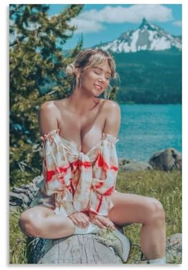 Sara Jean Underwood Poster Hot Girl, Supermodel-Druck, Fotokunst, Malerei, Leinwand, Poster, Zuhause, moderne Dekoration, Poster, 30,5 x 45,7 cm