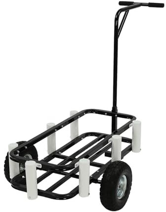 panfudongk Angelwagen Transportwagen, Angelkarre Angel Trolley Strandangelwagen für Outdoor-Angeln, Fischen und Camping, Großer Transportwagen mit robusten Rädern