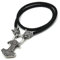 Exquisiter Schmuck,Halsketten mit Anhänger, Herren-Wikinger-Vintage-Amulett-Halskette nordischer Thorshammer Wolfskopf heidnischer Amulettschmuck geflochtene Lederkette Weihnachten