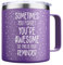 Sheinly Sometimes You Forget You're Awesome Gifts Travel Coffee Mug 14Oz Purple Funny Gifts for Her Wife, Mum, Girlfriend on Mothers Day Birthday Christmas Easter