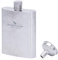 iBasingo Ti3262D Flasque de voyage ultra légère en titane pour whisky, vodka, liqueur, voyage en plein air, voyage, pour homme et femme, 100 ml (argenté)