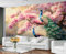 GIVLWF Floral Peacock Wallpaper, Peacock Feather Peel and Stick Wallpaper for Bedroom, Beautiful Animal Wall Paper for Living Room, Watercolor Bird Wall Mural, Exotic Large Mural & Room Decor