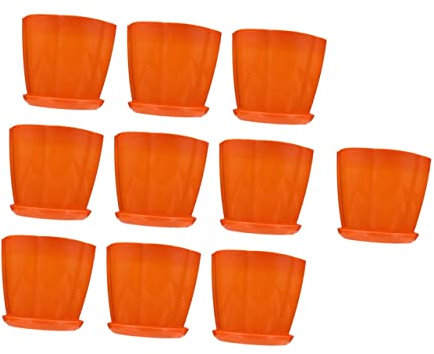 HANABASS 12 Pezzi Vasi per Piante con Vassoi Contenitori Creativi per Cactus e Piante Miniature per e