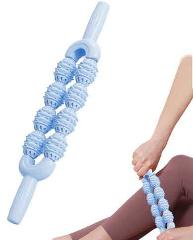 Massage-Rollerstab Rutschfester Stabmassager Tragbar Aufwärmen Körper | Yoga Körper-Massagestab für Beine Männer Homeoffice Reisen Yoga Tägliches Aufwärmen Fitness Workout Fitnessstudio Nac