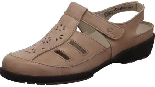 Suave London Damen Slipper Leder beige beige