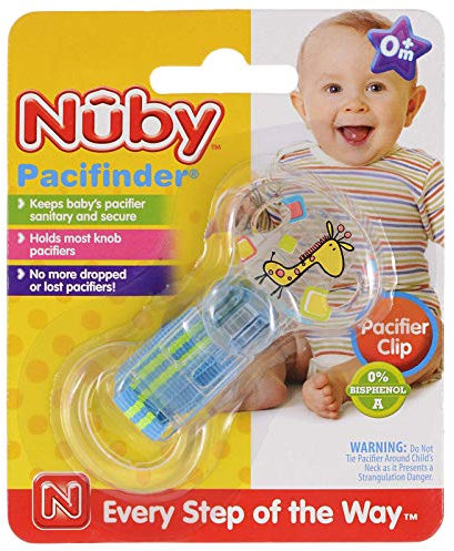 Nuby ID5999 - Saugerband Spezial mit Silikonring für alle Einschlafsauger ohne Ring