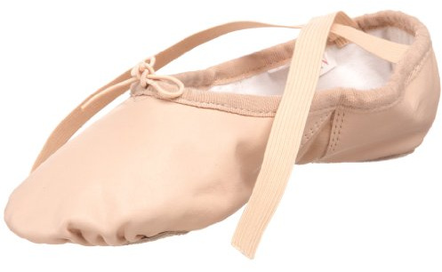 Sansha Silhouette Leather Ballet Slipper,Pink,13 W US Women's/9 W US Men's