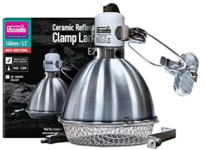 Arcadia Ceramic Reflector Clamp Lamp, 140 mm