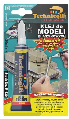 CLEAR ADHESIVE GLUE FOR PLASTIC MODELS POLYSTYRENE PS & PLASTICS HOBBY DIY