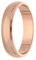 Treuheld® 925 Silber Ring - Rosegold - Größe 58 (18) - Breite: 4mm - Damen & Herren - glänzend - Geburtstag, Vorsteckring, Verlobungsring, Sterling Ehering