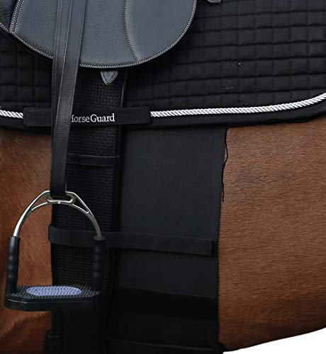 Sporenschutz für das Pferd, elastisch, schwarz, Gr. Vollblut | Horse Sensitive Bandage - Spur Protector