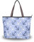 Schultertasche mit Anker-Muster, große Handtasche mit Reißverschluss, Strandtasche für Damen, Mehrfarbig - multi - Größe: Medium