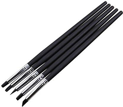 Clay Sculpting Tools - Professional Silicone Rubber Tip Paint Pens Brushes, Durable Metal Casings, Soft Silicone Tips for Shaping Modeling Wipe Out