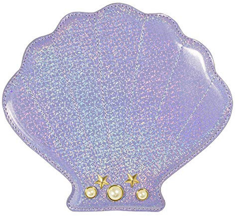 Das Kostümland Hochwertige Glitzer Handtasche - Muschel 21cm - Meerjungfrau Karnevalskostüm Festival Fun Bag