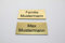 Türschild mit Gravur Gold - Namensschild Name - Büro Kunststoff | selbstklebend, eckig | Gravur, graviert, gestalten | Groß | Größen: 6x2 cm - 8x3,5cm (8x3,5cm)