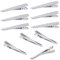 150 Stück Alligator Haarspangen, Metall Krokodil Haarklammer, Haarclips Friseurbedarf, Non Slip Curl Haarspange für Damen und Mädchen, Haarklammern für DIY Basteln, Silber