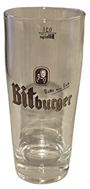 Bitburger Glas/Local Hero/Bierglas/Pokal/Kelch/Tulpen/Gold/Gastro/Bar/Deko