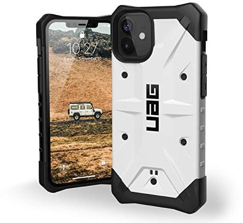 Urban Armor Gear Pathfinder Hülle Apple iPhone 12 Mini (5,4 Zoll) Schutzhülle (Wireless Charging kompatibles Cover, Fallschutz nach Militärstandard, Sturzfeste Handyhülle, Ultra Slim) weiß