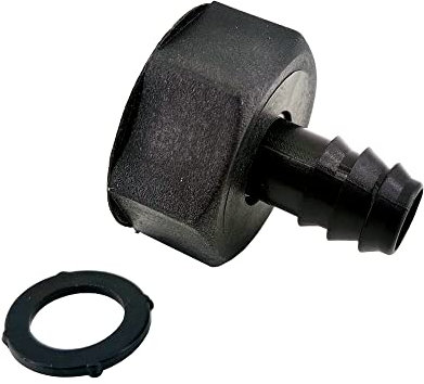 Riegopro Adaptador de Goteo 16mm a Rosca Hembra 3/4 para Riego por Goteo y Jardinería, Color Negro