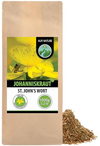 Alpi Nature Johannesört Te 1kg, Torkad och Skuren Johannesört, Johannes Örtte, Löst Te