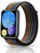 ZoRoll Cinturino per Huawei Watch Fit 2, Nylon Morbido Sport Traspirante Ricambio Bracciale Compatibile con Huawei Watch Fit 2 - Nero&Arcobaleno