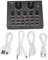 Doumneou Carte Son Ensemble Audio Interface Microphone Externe Direct Carte Son Fonction Bluetooth Fonction pour Ordinateur Pc Mobile Chanter Enregistrement