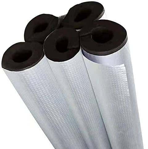 Tubes en Mousse D'isolation de Tuyau, Mousse Longueur 600mm pour Tube de Diamètre 16mm, Matériau D'isolation Antigel Ignifuge, Revêtement D'isolation de Tuyau D'extérieur D'hiver (Lot de 5)