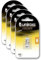 Uniross Pack de 4 Piles Alcaline A23, GP23A, V23GA, LRV08, 8LR932, 8LR23, MN21, 12V