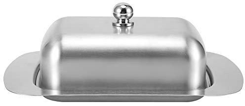 Mantequillera Con Tapa BuyWeek, Platos De Mantequilla De Acero Inoxidable, Cuenco De Postre, Caja De Pan De Queso Con Tapa, Accesorios De Cocina