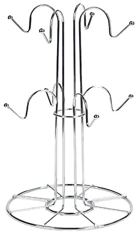 Abtropfgestell für Tassen mit 8 Haken, Abtropfgestell, Tassenbaum, Becher-Organizer für Zuhause