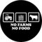 No Farms No Food Bauer Landwirt Aufkleber 24 cm