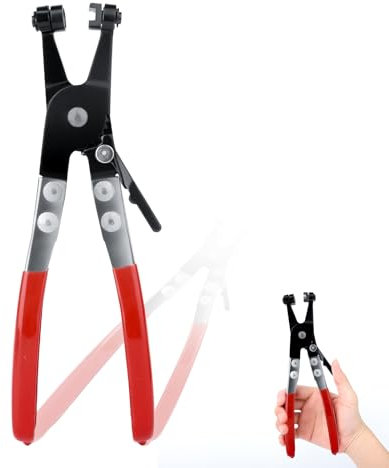 VFANDV Pinza per Fascette Auto, Pinza per Fascette Stringitubo con Collo Dritto Pinza per Fascette Metalliche per Auto per L'installazione e Rimozione di Fascette Stringitubo (Stile 1)