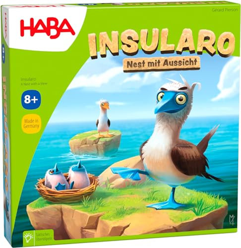HABA Insularo - Tierisches Strategiespiel für die ganze Familie - Spielbar ab 8 Jahren - Brettspiel für 2-5 Spieler - Spieldauer: 20 Minuten - 2010903001