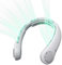 JISULIFE Portable Neck Fan Upgraded, Neckbrace Personal Hands Free, 5 Speed Gears Adjustment, 5000 mAh Wearable Bladeless Quiet Rechargeable for Outdoor Indoor, Gifts for Women Men- Foggy Grey