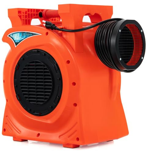 COSTWAY Gonfleur Électrique 220-240V/2300 W Portable & Empilable, Pompe à Air Électrique avec Moteur Puissant et Coussinets Antidérapants pour Château Gonflable et Toboggan