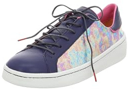 Think! Damen Kumi chromfrei gegerbte nachhaltige Halbschuhe, Indigo/Kombi 8000