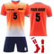 Deutschland Fußball Trikot mit Namen Nummer Team Logo Jungen, Personalisierte Fussball Trikot Set, Fußball Trikots für Erwachsene Kinder Personalisierte Geschenke,4-5 Jahre