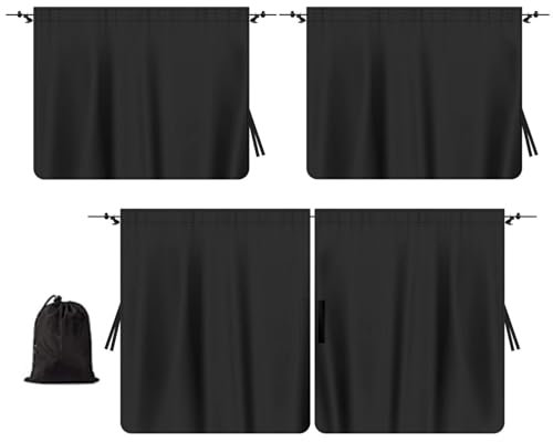 Rideaux de fenêtre arrière automatiques - Brise-vue pour fenêtre de voiture - 3 pièces - Pare-soleil de voiture pour vitre arrière - Intimité pendant le sommeil - Fenêtre de vue automatique