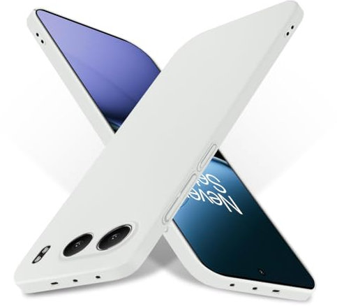Bastmei Handyhülle Für OnePlus Nord 4 Hülle 5G, Ultraleicht dünne Thin Fit Cover, Harte PC Rückseite, Kameraschutz rutschfest Mattierte Case Kompatibel mit OnePlus Nord 4 2024 - Aschfarben