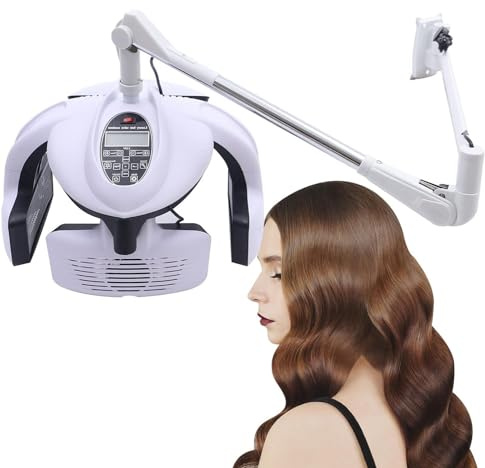 YANDDEA Secador de Pelo Orbital montado en la Pared/de pie Calor Color de Cabello Procesador Permanente Secador Acelerador Salón Belleza Peluquería Secador de Pelo con Temporizador,WallMounted