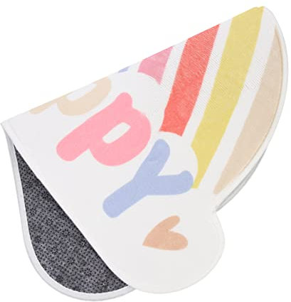 BUGUUYO Anti-skid Bathroom Mat Rainbow Slow Rebound Memory Foam Floor Mat 40x60cm Absorbent Non-slip Bath Rug for Home and Toilet Use