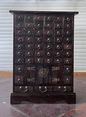 Kunibert Antiker Apothekerschrank Schrank Sideboard Kommode Kommodenschrank Sideboardschrank Breite68xHöhe91cm Massivholz