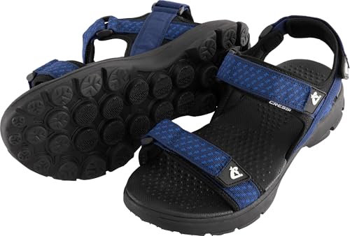 CRESSI Sam Sandals Black/Blue 42 - Sandalias Unisex Increíblemente Ligeras y Elegantes para un Verano de Comodidad y Libertad, Ideales para Entornos Acuáticos, Negro/Azul, 42