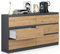 Beneli Kommode Anthrazit 140x40x75 cm | Schubladenkommode mit 6 Schubladen | Modernes Sideboard für Wohnzimmer, Schlafzimmer & Flur | Stilvolle Aufbewahrung