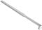 T&K Barre de stabilisation Barre de support télescopique chrome longueur réglable 750mm à 1350mm, pour écran de douche et panneaux de baignoire, compatible avec du verre de 6-10mm